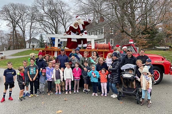Cohasset Santa and Fire Truck